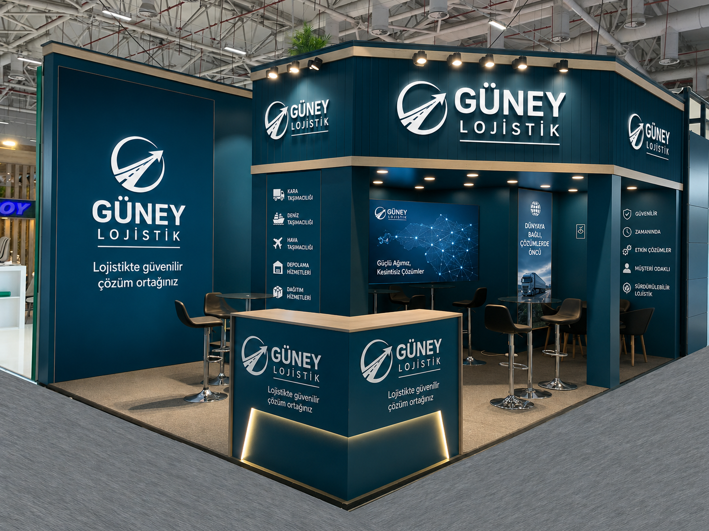 Güney Lojistik stand tasarımı
